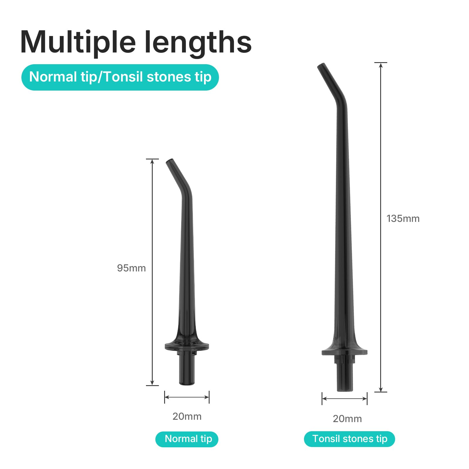 Bigsmile Hilo dental para quitar la piedra de amígdalas (negro)