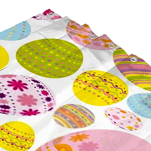 Rideau de douche polyester imperméable pour stopper les éclaboussures au sol - 4