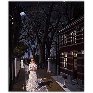 Beroemde Paul Delvaux Posters《Alle lichten, 1962》Prints Illustratie Wall Art Paul Delvaux Canvas schilderij voor home decor foto’s 40x60cmx1 geen frame
