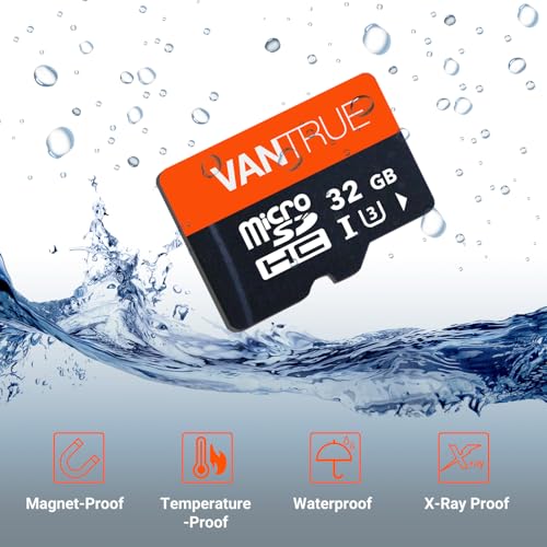 Image of Vantrue 32GB microSDHC UHS-I U3 Memory Card with Adapter for Dash Cams