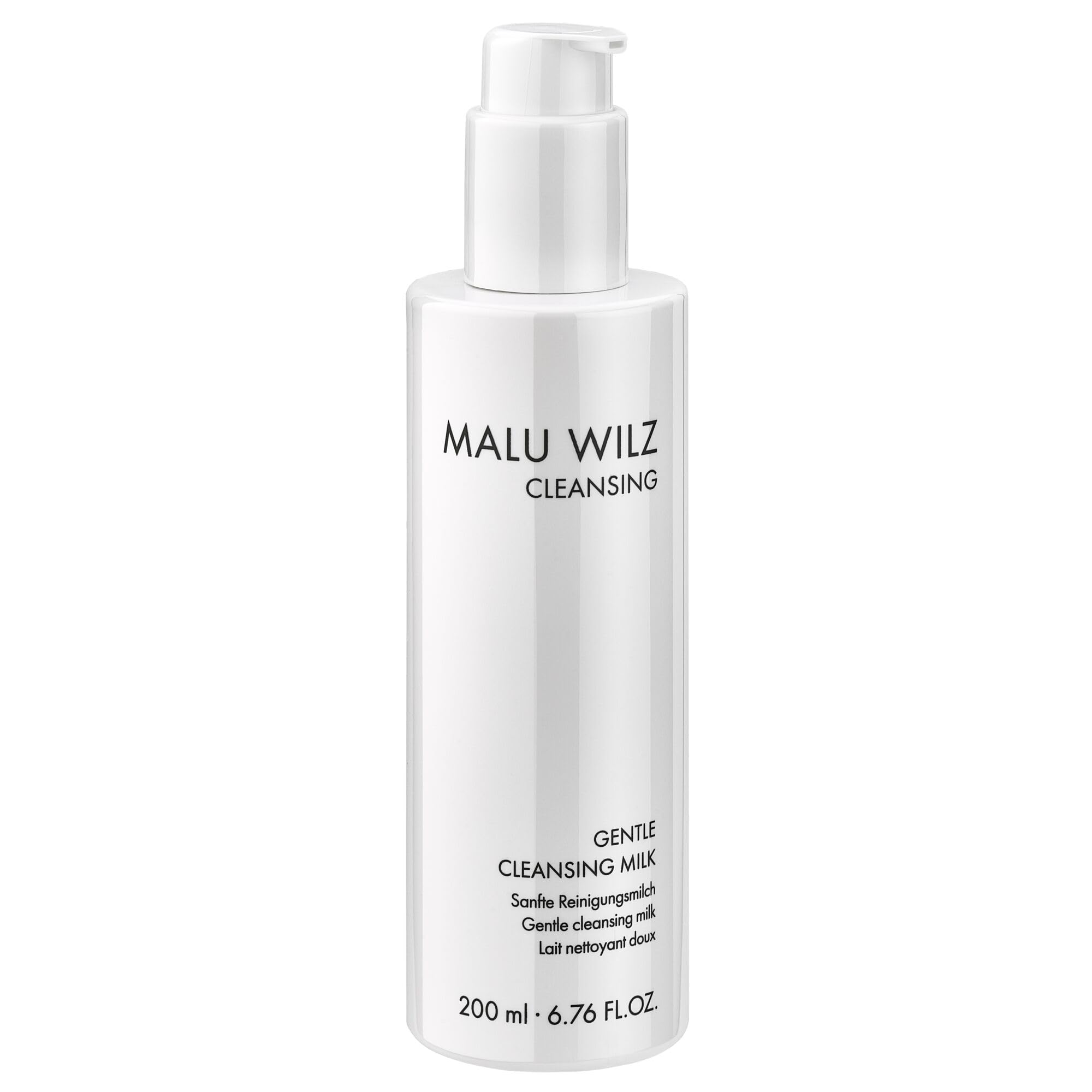 Malu Wilz GENTLE CLEANSING MILK I Latte detergente delicato per pelle secca e sensibile, con burro di karitè e glicerina, rimuove il trucco e lo sporco senza seccarsi, idratante e lenitivo