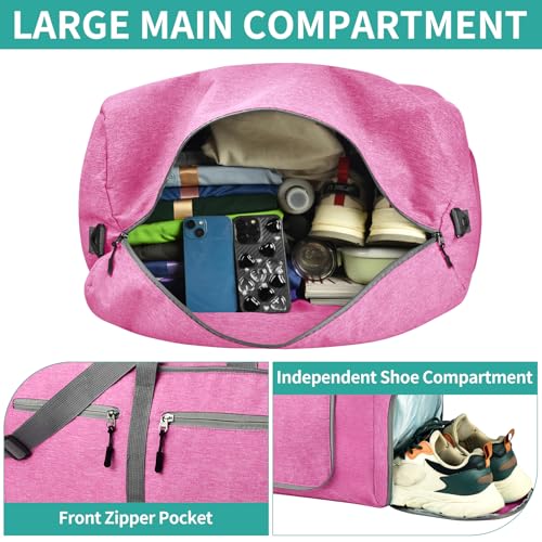 Image of Dimayar 40L Foldable Duffle Bag, Travel & Weekender, Overnight, Gym