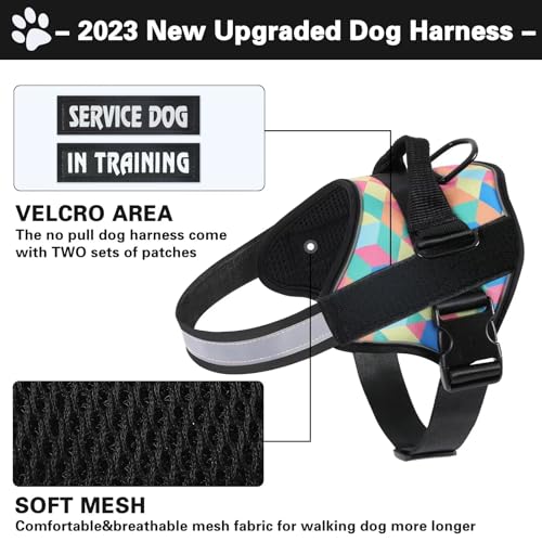 Belababy Service Dog Harness Small Medium Large, Adjustable Emotional Support Dog in Training Harness with Sturdy Handle - Image 4