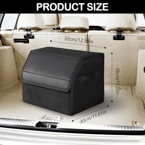 Organizador de Maletero, Organizador de Coche Impermeable Caja de Almacenamiento Plegable Para Accesorios de Coche con Compartimentos Para Sedán Para Organizar El Coche Viajes Al Aire Libre Camping - imagen 2