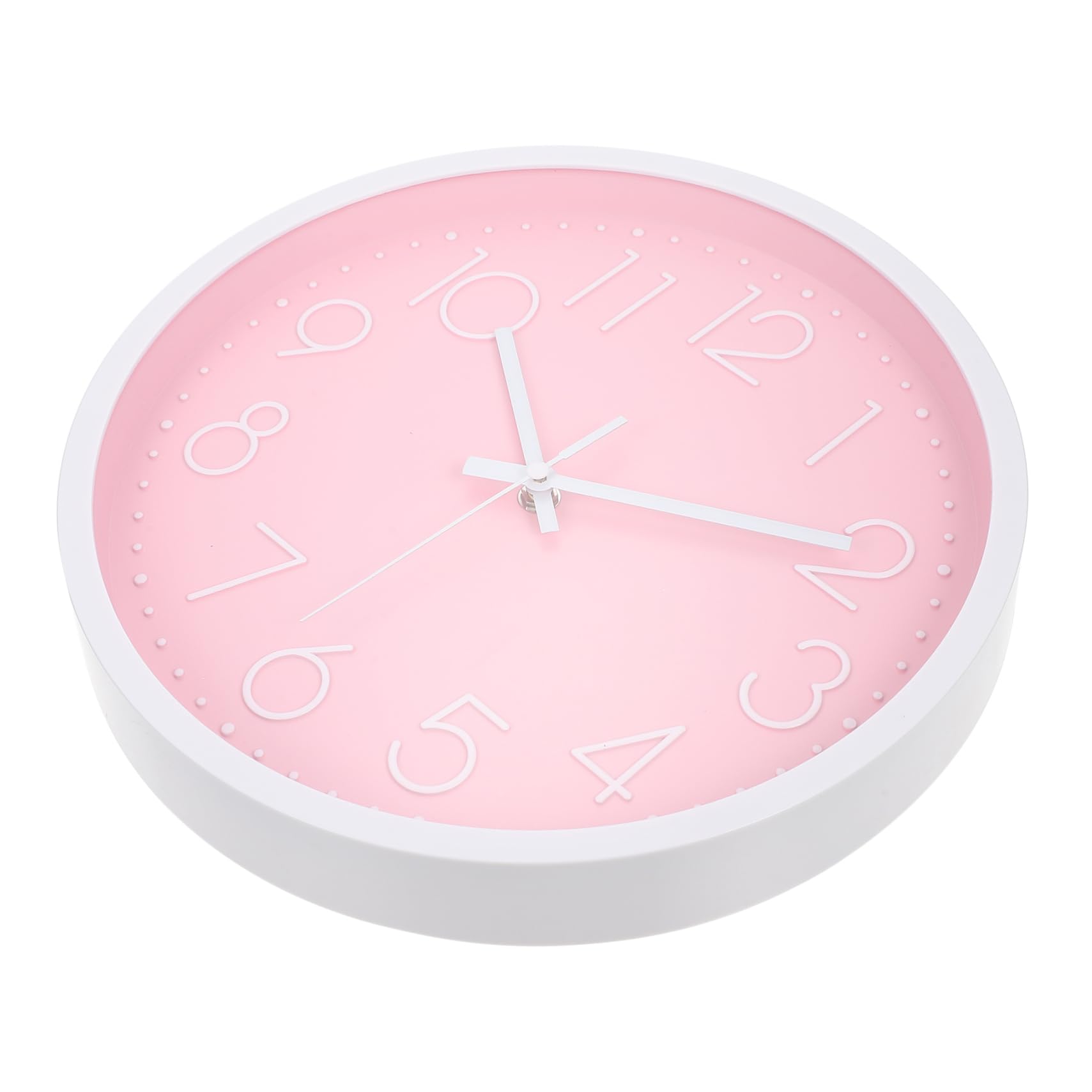 Horloge murale à piles pour chambre d'enfant style simple et silencieux