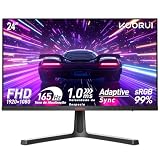 Monitor Gamer Koorui 24" FHD 1080p 165Hz 1ms VA HDMI/DP 100% sRGB Adaptive Sync Preto 24E4