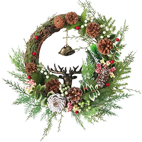 Couronne d'automne de Noël guirlande avec cloche ornement à suspendre