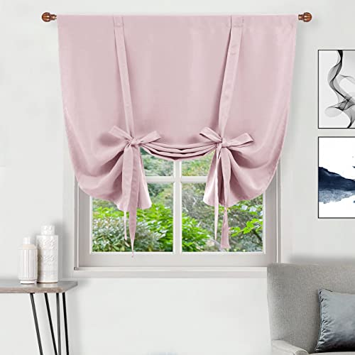 DWCN Blackout Curtains-Tie Up Shade for Window Thermal Insulated Room