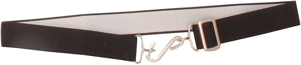 Adult Men Plain Adjustable Elastic S Hook Snake Belt (MADE IN UK)