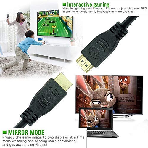 Image of FEDUS Gold Plated-High Speed HDMI Cable Male to Male TV-Out Cable Supports 3D, 4K and Audio Return 1.5 Meter