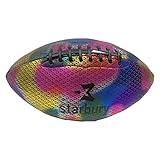 pelota futbol americano medidas 【Material duradero】 Hecho de cuero PU reflectante de primera calidad con bobinas de nailon 100% y vejiga de goma flexible para mantener un buen rebote. Muy duradero, resistente al desgaste y no se filtra fácilmente.