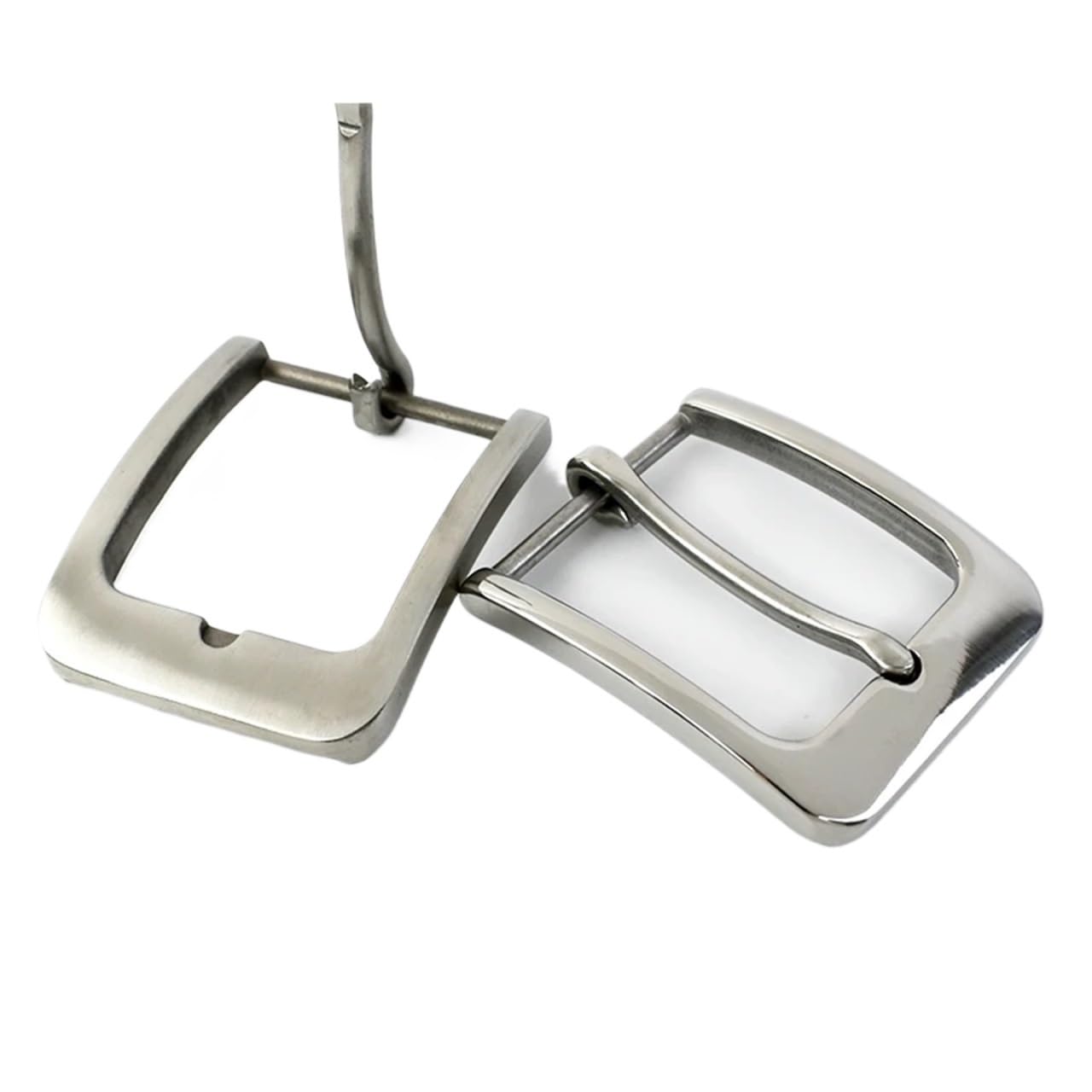 15 pezzi 40 mm fibbia for cintura in acciaio inossidabile massiccio fibbie in metallo spazzolato for uomo chiusura a spillo testa accessori fai da te artigianato Per Cinghie