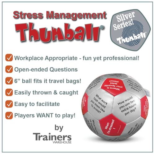 Image of Trainers Warehouse 6 inch Thumball Collection, 32 Prompts for Conversation, Team Building, Relationship and Training