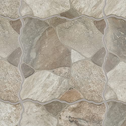 Somertile FEM18CAGR Merola Tile Canet Gris 17 Inch X 17 Inch Porcelain Floor And Wall Tile thumb #9