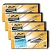 Bic Ultra Round Stic Grip Ball Point Pens, Medium Point, 1.2 mm, Black Ink (48 Pens)
