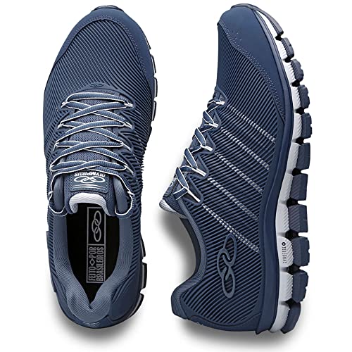 Tênis Dynamic, Olympikus, Masculino, Azul/Dourado,