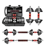 Adjustable Weight Dumbbell Set, Free Weight Set Barbell Weight Set Workout Training Exercise Barbell...