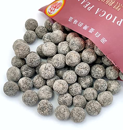 Boba Tapioca Pearl Bubble Tea Drink Diy Set | Wufuyuan Black Large Balls 8.8Oz (3 Pack) + 3 Fortunehouse Reusable Stainless Steel Round Boba Straws, 3 Silicone Tips, 1 Cleaning Brush, 1 Canvas Bag #TOP4