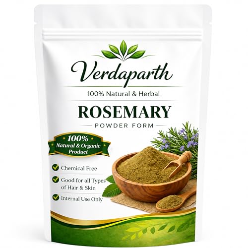 Image of Rosemary Powder for Hair Growth & Hair Fall Control | 100% Pure & Natural Ayurvedic Powder | Helps Strengthen Roots & Improve Scalp Health | Herbal Hair Care for Men & Women (500g)