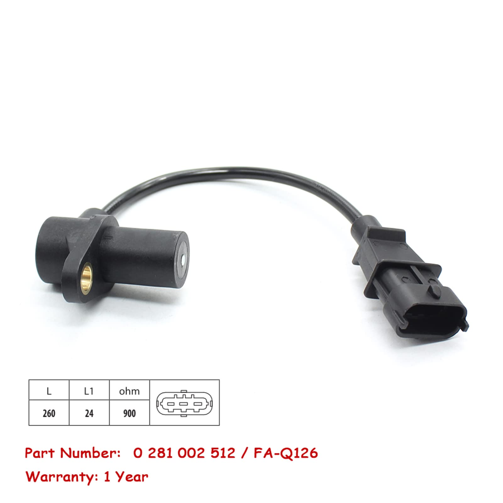 Sensore Albero Motore Frankberg 3-poli – Ricambio Per Fiat Ducato 244 E Iveco Daily III/IV – Sostituisce 500374763