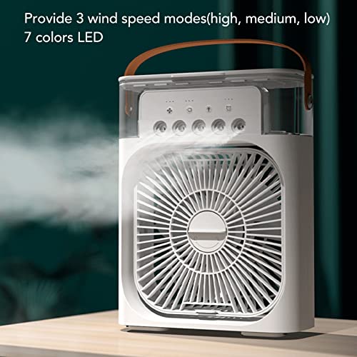 Ventilador do refrigerador de ar, Mini Ar Condicionado, Ventilador do Refrigerador de Ar 600ml 10W 3