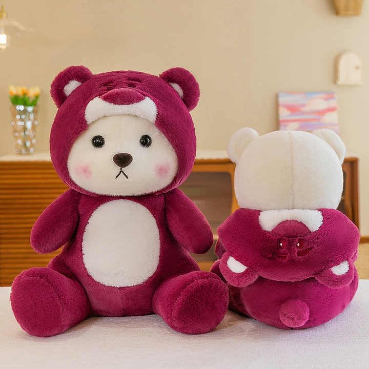 Image of Hoodie Teddy Bear Gift for Baby Girls Hooded Soft Toy Adorable Plush Toys for Kids & Babies Animal Stuffed Toy Safe & Huggable Gifts for Toddlers Boys & Girls 30 CM