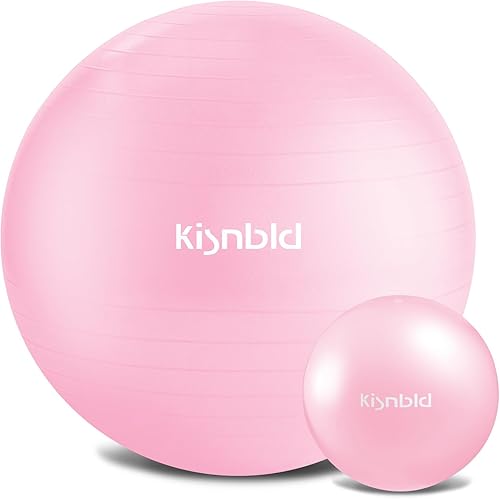 Miniatura 10 de Pelota de ejercicio, pelota de yoga extra gruesa para entrenamiento y estabilidad durante el embarazo, 4 tamaños, pelota de equilibrio Negro