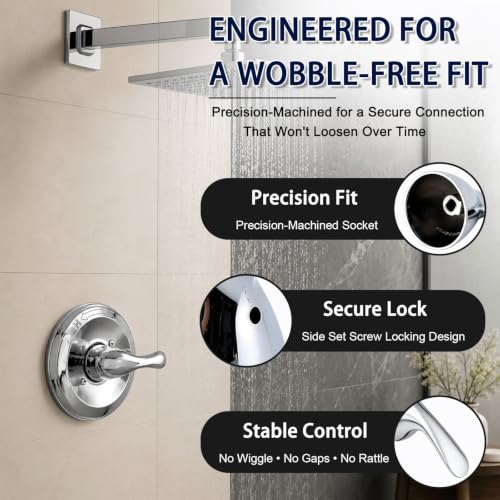 Shower Handle Replacement,RP48717 Delta Shower Handle,Metal Handle Kit by INSIHAY - Used condition - Image 5