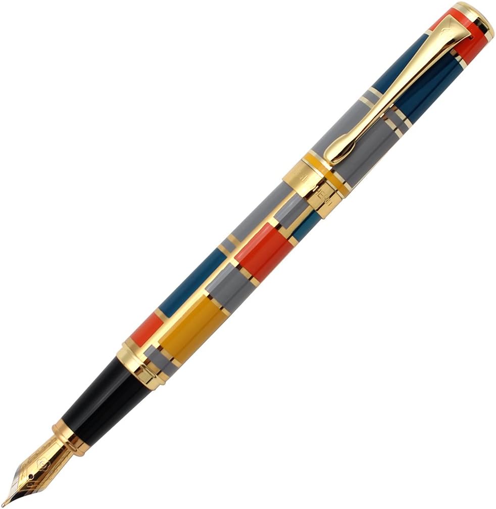 Gullor Colorful Gift Pen Fountain Pen 767 Fivecolor Grid