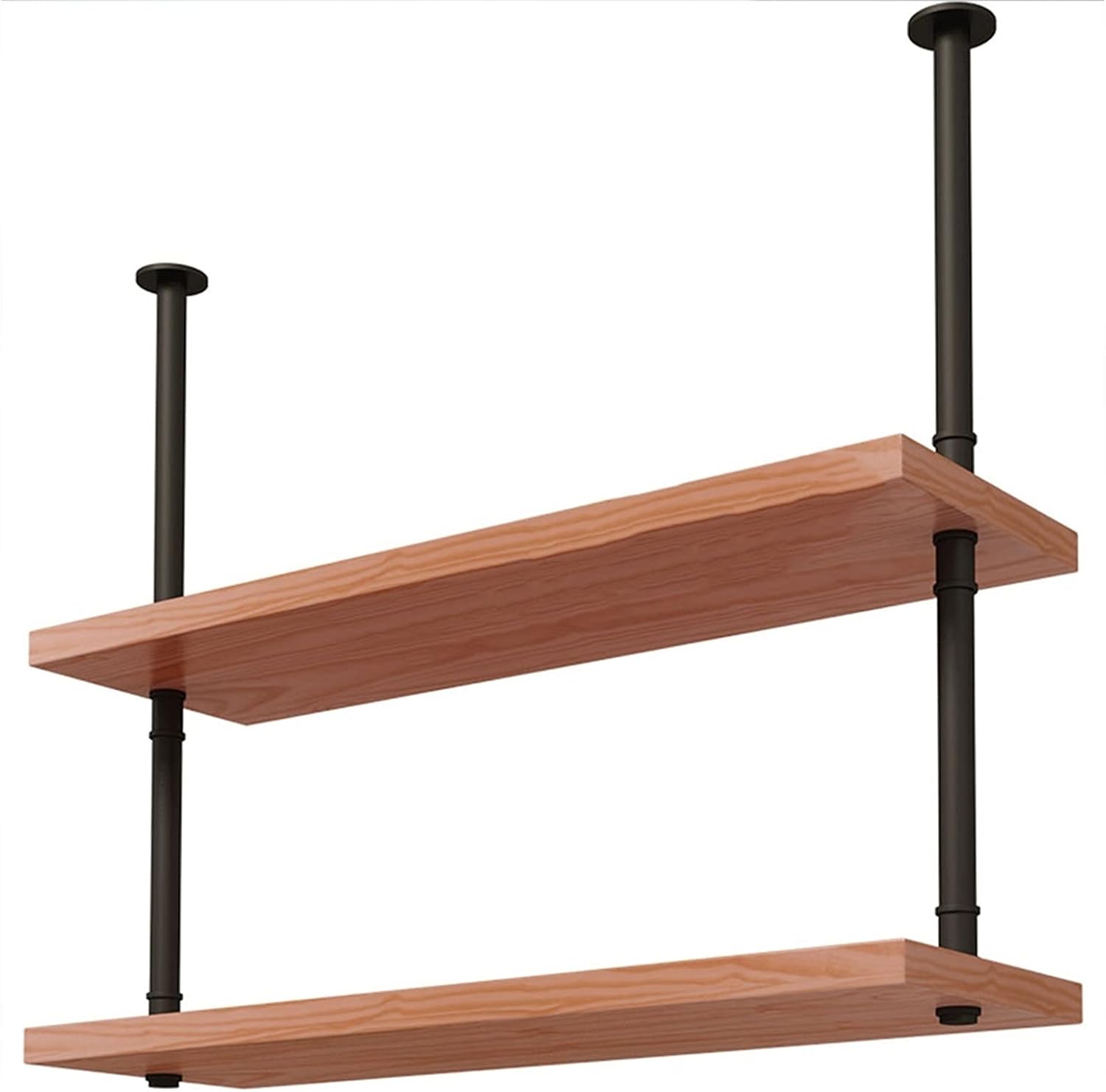 Wine Rack Ceiling Shelf Loft Retro Solid Wood Wrought Iron Restaurant Front Shelf Rack Shelf Storage Rack Hanger Wine Rack Free Standing Home Decoration