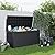 MAIUSCOLI 268 Gallon Outdoor Deck Box,Storage Lockable Waterproof Patio Furniture,Garden Tools,Cushions,Pool Accessories Outside Storage Resin Box(Black)