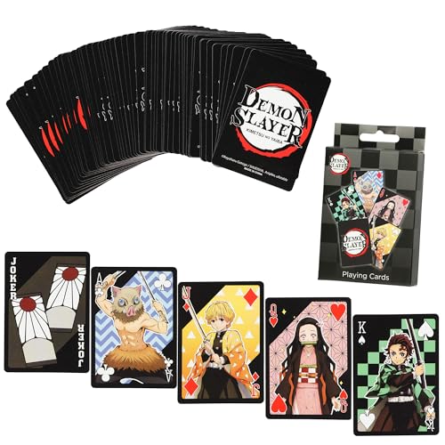 JUST FUNKY Demon Slayer Kimetsu No Yaiba Playing Cards Poker Deck 52 Cards