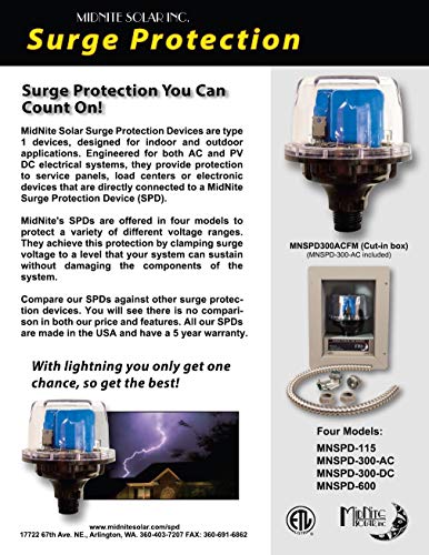 MidNite Solar MNSPD-300-DC Surge Protection Device 300VDC - Thumbnail 2