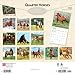 Quarter Horses | 2026 12 x 24 Inch (Hanging) Monthly Square Wall Calendar | Plastic-Free | BrownTrout | Animals Equestrian