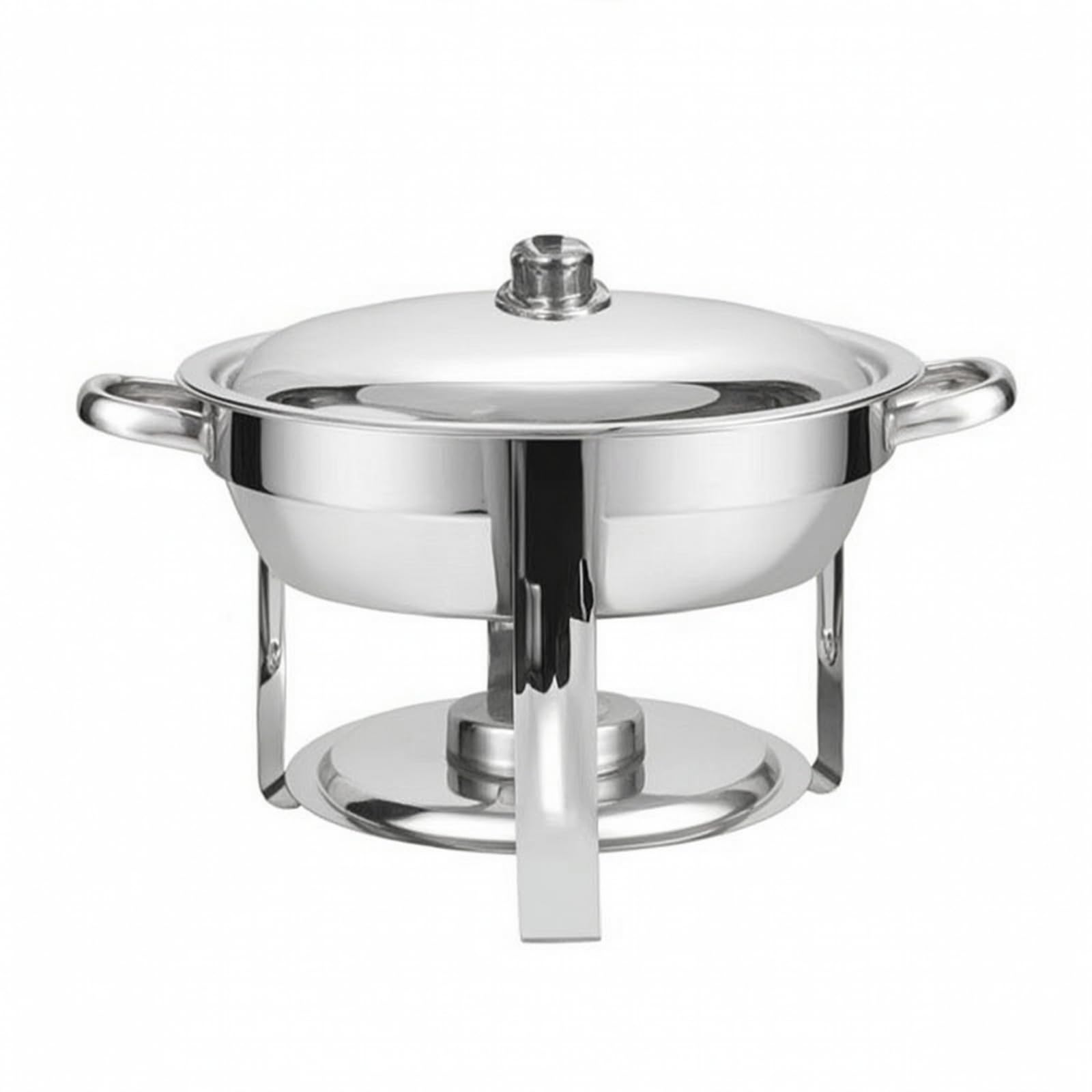 Chafing Dish da 4,5 L Rimovibile Chafing Dish Resistente Corrosione Scaldavivande per Catering, Albergatori, Ristorante, Argento