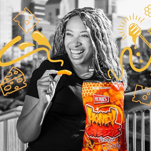 Herr's Honey Cheese Curls pack de 3 x 2.75 oz miniatura 2