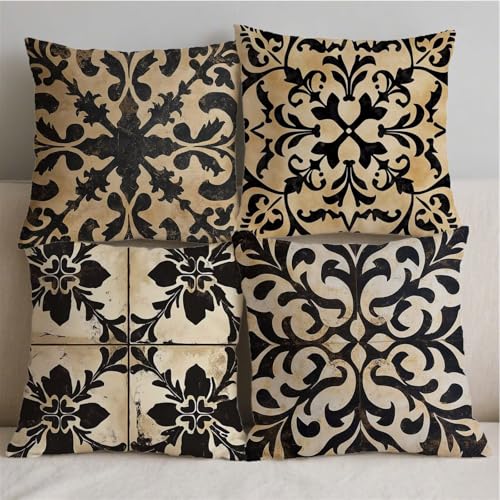 Coussin extérieur mouillé ? Solution avec la housse imperméable bohème 70x70 - 3