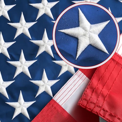 American Flag,3x5 American Flag Outdoor Heavy Duty Made In Usa,American Flags For Outside 3x5, Built For Outdoor Use,The Best Us Outdoor Flags(100% Made In Usa)