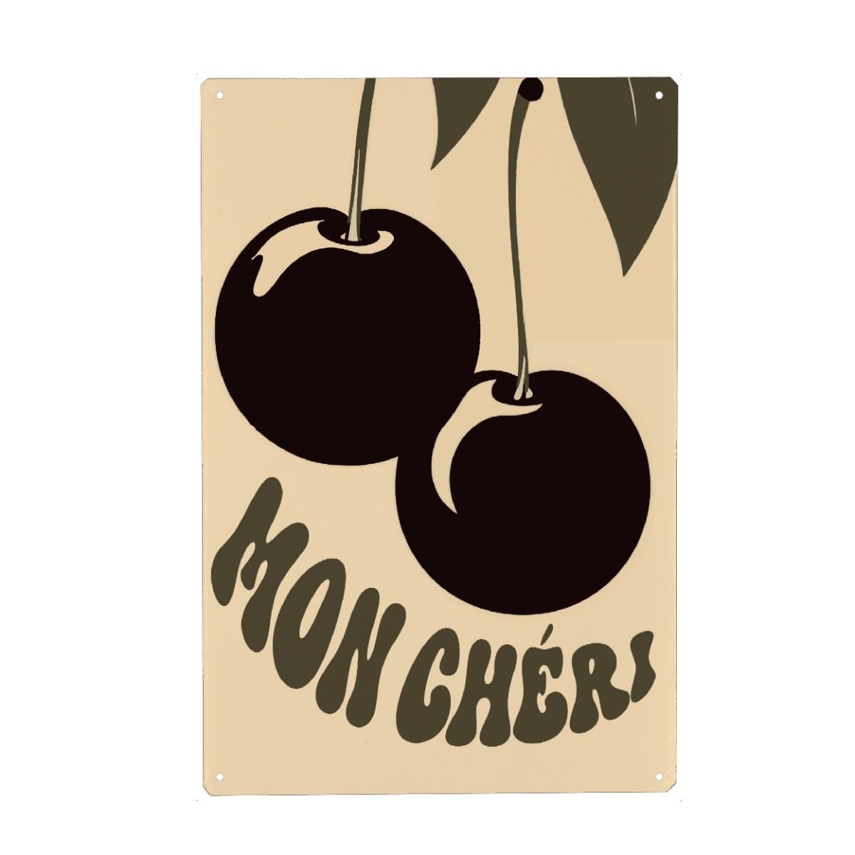 artboxONE Metall-Poster 40x60 cm Essen & Trinken/Obst & Gemüse Mon Chéri von Künstler Andreas Magnusson