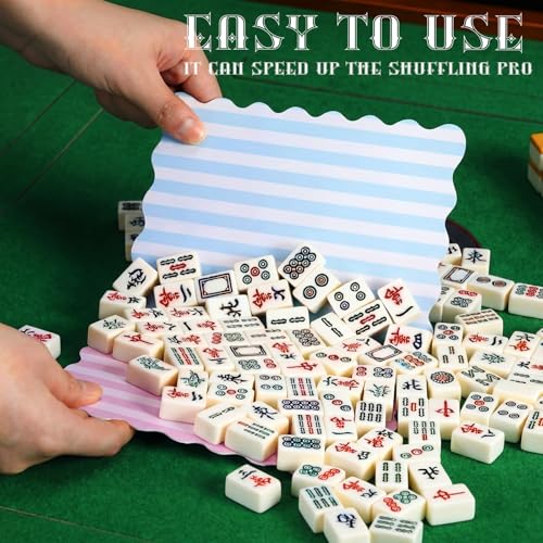 4 Piezas Mezclador de Cartas Mahjong de PVC Macaron miniatura 3