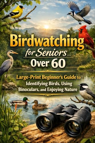 Birdwatching for Seniors Over 60: Large-Print Beginner’s Guide to Identifying Birds, Using Binoculars, and Enjoying Nature: A simple, relaxing guide to discovering birds, improving observation skills