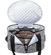 BAGSPRITE Slow Cooker Carrying Case Compatible with 6-8 Quart Crockpot Carrier for Hot Food and H...