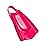 Arena Unisex Adult Powerfin Pro II Swim Training Fins Men and Women Silicone Short Blade Flippers Left/Right Customized, Pink, Size 7.5-9