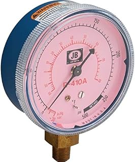 JB INDUSTRIES M2-410 COMPOUND PRESS GAUGE FOR R410A