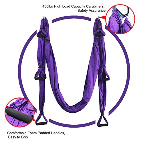 Eurosports High Load Capacity Aerial Yoga Swing/Inversion/Hammock/Sling For Flying Antigravity With A Carrying Bag #TOP2
