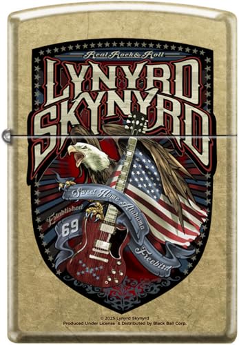 Encendedor Zippo Lynyrd Skynyrd Bronce Pulido miniatura 2