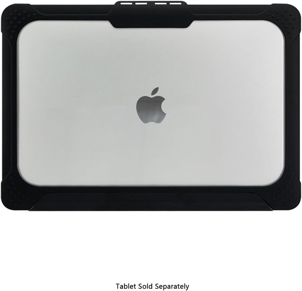 Sahara - Venture Series Pro Shield Case for MacBook Air 13-Inch (M2 Chip), Shock-Absorbing Corners, Clear/Black, (LT00110)