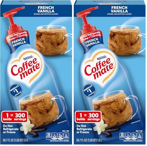 Nestle Coffee mate French Vanilla Concentrated Liquid Pump Bottle