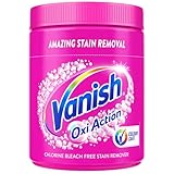 Vanish Oxi Action Colour Safe Stain Remover Powder for Clothes 1Kg, 1st Time Amazing Stain Removal Even In 30°C Cold Wash, Lifts Tough Stains, Chlorine-Free Formula, Safe On Everyday Fabrics
