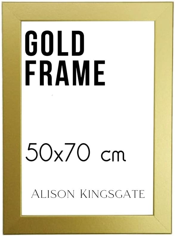 Alison Kingsgate Black 50x70cm Frame With Perspex Front & In Multiple Colours - 50 x 70 Frame In Wall Mounting- Picture Frames 50x70cm Photo Frame- Poster Frame 50x70cm
